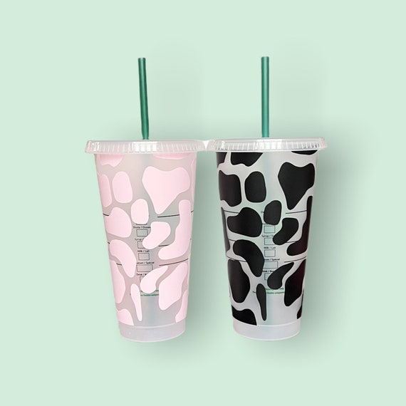 Strawberry Cow Starbucks Cup Strawberry Milk Tumbler Pink Cow 