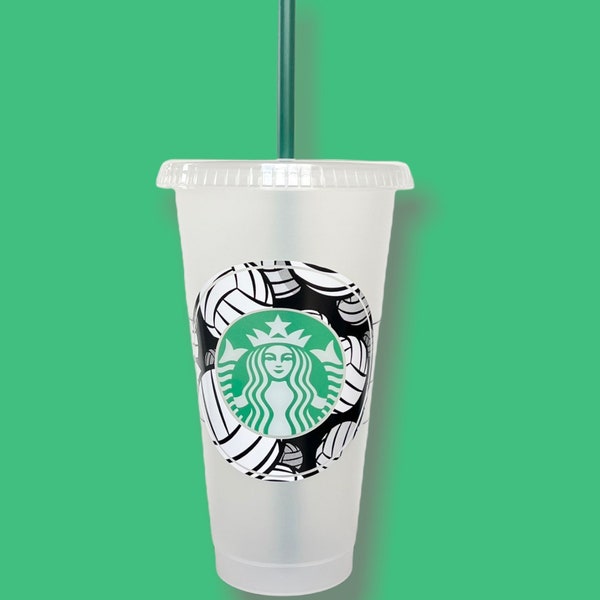 Volleyball Starbucks Etsy