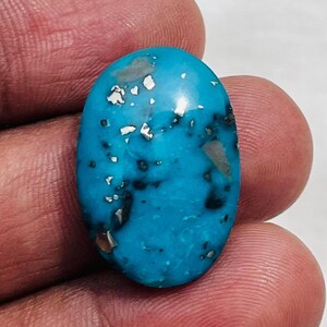 30 CTS Turquoise Oval Shape Gemstone, Persian Turquoise Cabochon, Size - 25x17x8 Mm, AAA+ Hand Polish Turquoise Making For Jewelry.