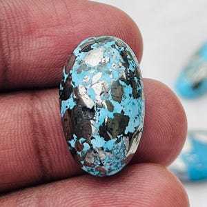 Natural Persian Turquoise Oval Shape Gemstone, Turquoise For Women, Size - 23X14X9 Mm, Smooth Hand Polish Turquoise Making For Jewelry.