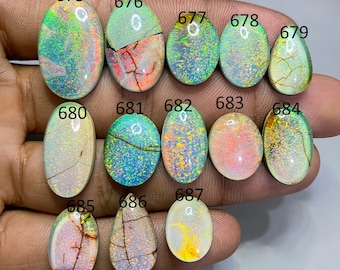 Monarch Opal Cabochon Loose Gemstone Sterling Monarch Opal Gemstone Cabochon Mix Shape Making For Jewelry Monarch Opal Doublet Opal Fire