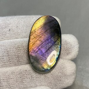 Multi Purple Flashy Fire Labradorite Oval Shape Loose Gemstone Size 36X19X6 MM Making For Pendant Jewelry Multi Purple Labradorite Cabochon