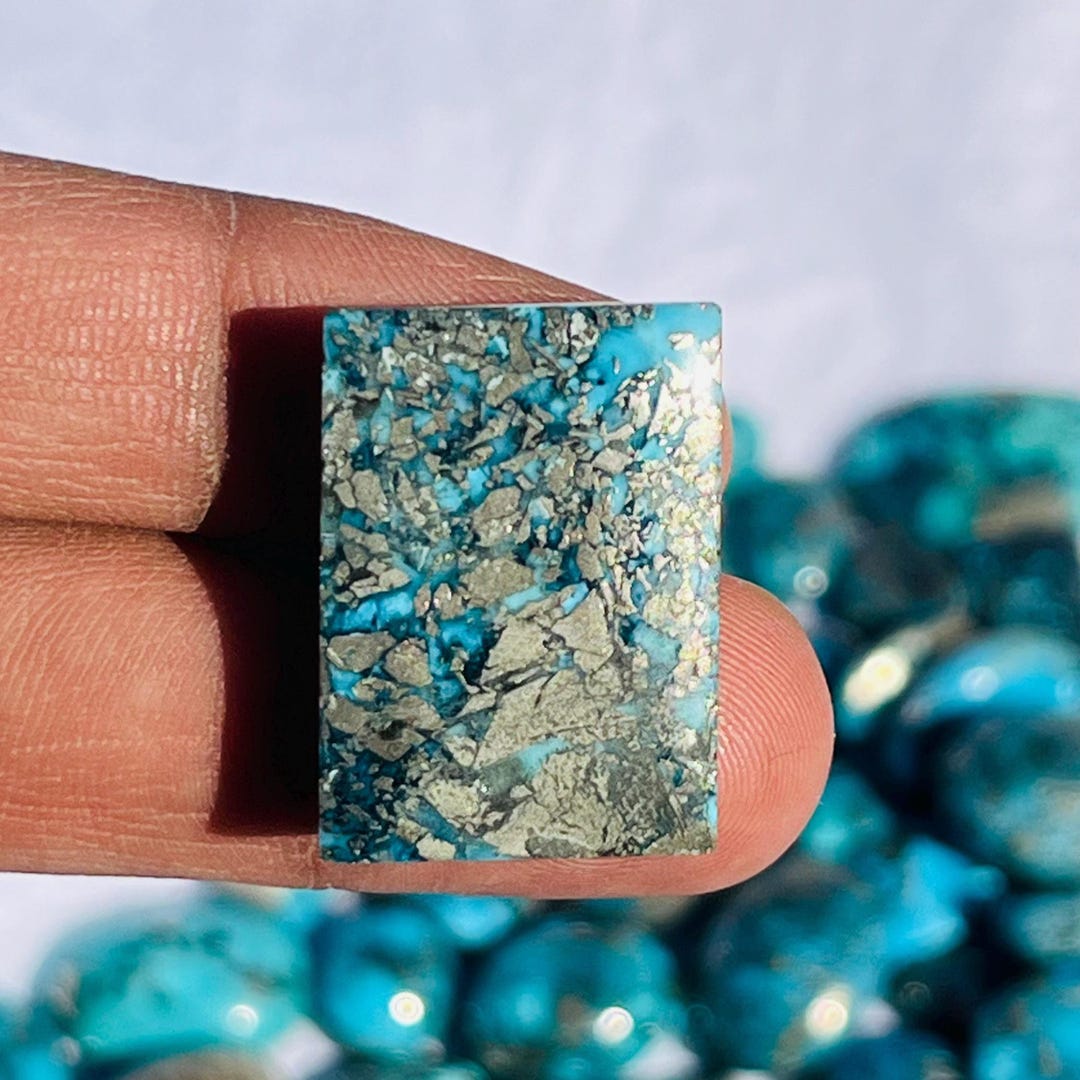Natural Persian Turquoise | Original Firoza | Size - 26X19X9 Mm | Blue ...