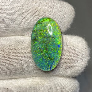 Monarch Opal Gemstone Cabochon Excellent Monarch Opal Doublet Awesome Loose Gemstone Oval Shape Monarch Opal Necklace Making For Jewelry
