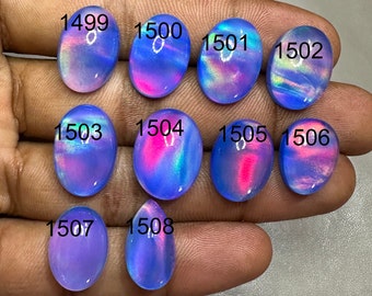 Excellent Aurora Opal Gemstone Opal Cabochon Loose Stone Opal Necklace Aurora Opal Doublet Opal Fire Aurora Opal Ring Use For Silver Jewelry