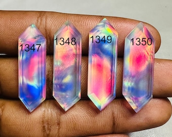 AAA+++ Aurora Opal Gemstone Opal Fire Opal Ethiopian Opal Cabs Opal Jewelry Opal Necklace Rainbow Fire Aurora Opal Doublet Opal Ring Stone