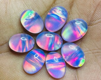 10X14 MM Aurora Opal Cabochon Loose Gemstone Top Quality Aurora Opal Gemstone Opal Fire Stone Aurora Opal Necklace Opal Doublet Opal Jewelry