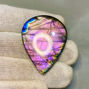 Very Unique Multi Purple Rare Flashy Fire Labradorite Cabochon 44X34X7 MM Loose Gemstone Purple Labradorite Stone Pendant Jewelry Making