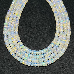 Best Quality Opal Beads, AAA+ Fire Opal Beads, Handmade Beads, Beads For Women, Natural Opal Beads, Opal Strands.