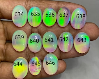 Top Quality Aurora Opal Cabochon Loose Gemstone Mix Shape Making For Silver Jewelry Aurora Opal Doublet Aurora Opal Necklace Opal Jewelry