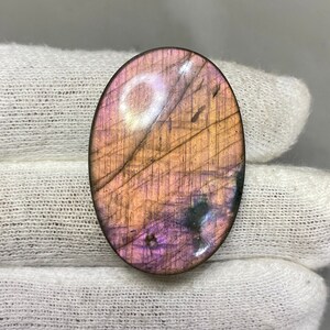 Top Quality Purple Flashy Fire Labradorite Gemstone Cabochon Oval Shape Loose Gemstone Making For Pendant Jewelry Purple Labradorite Cabs