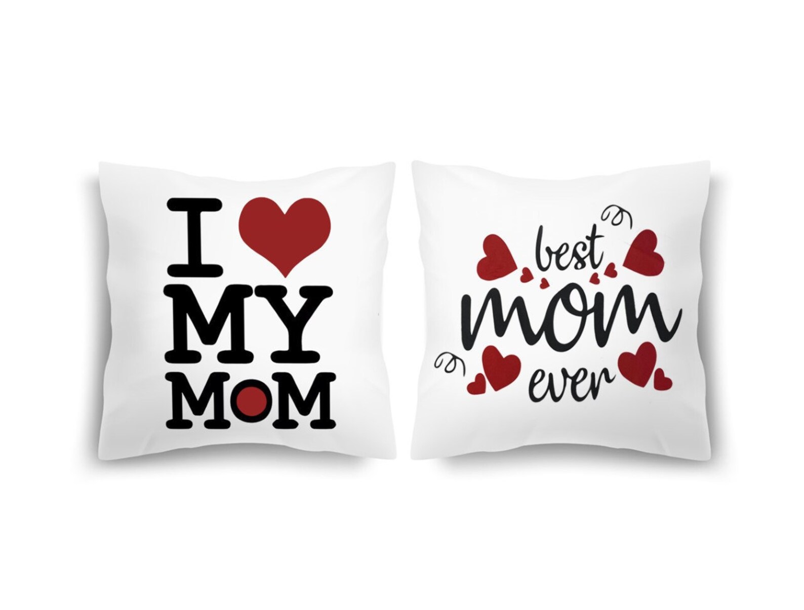 2 Pack Mothers Day Gift Pillow Covers 18 x 18 I Love My Mom Etsy
