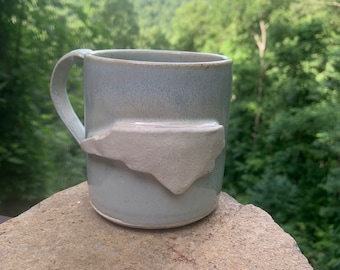 NC coffee mug - North Carolina Coffee Cup - North Carolina Mug - Coffee Mug - Carolina Blue Mug - Carolina Blue Coffee Cup