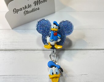 Details about   DONALD DUCK leather keyring key chain keychain clip-on Disney Monogram Products 