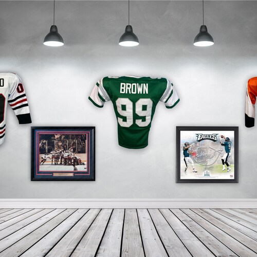Jersey Display Wall Mount Football and Hockey Etsy