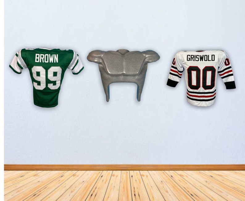 Jersey Display Wall Mount Football and Hockey Etsy