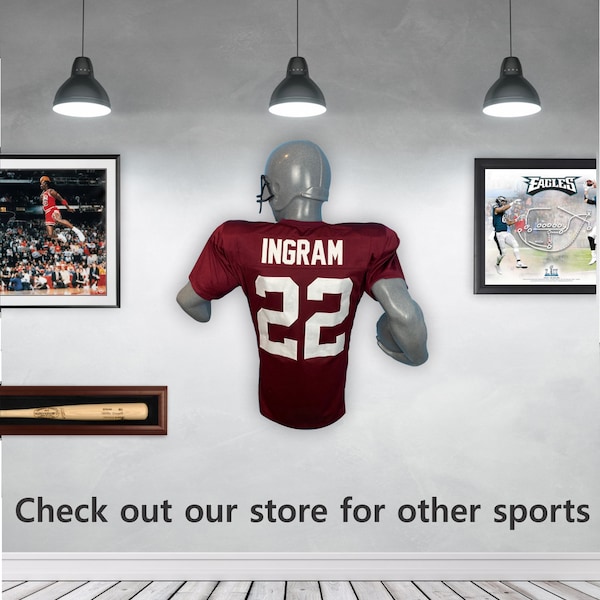 Football Wall Mount Display Case Etsy
