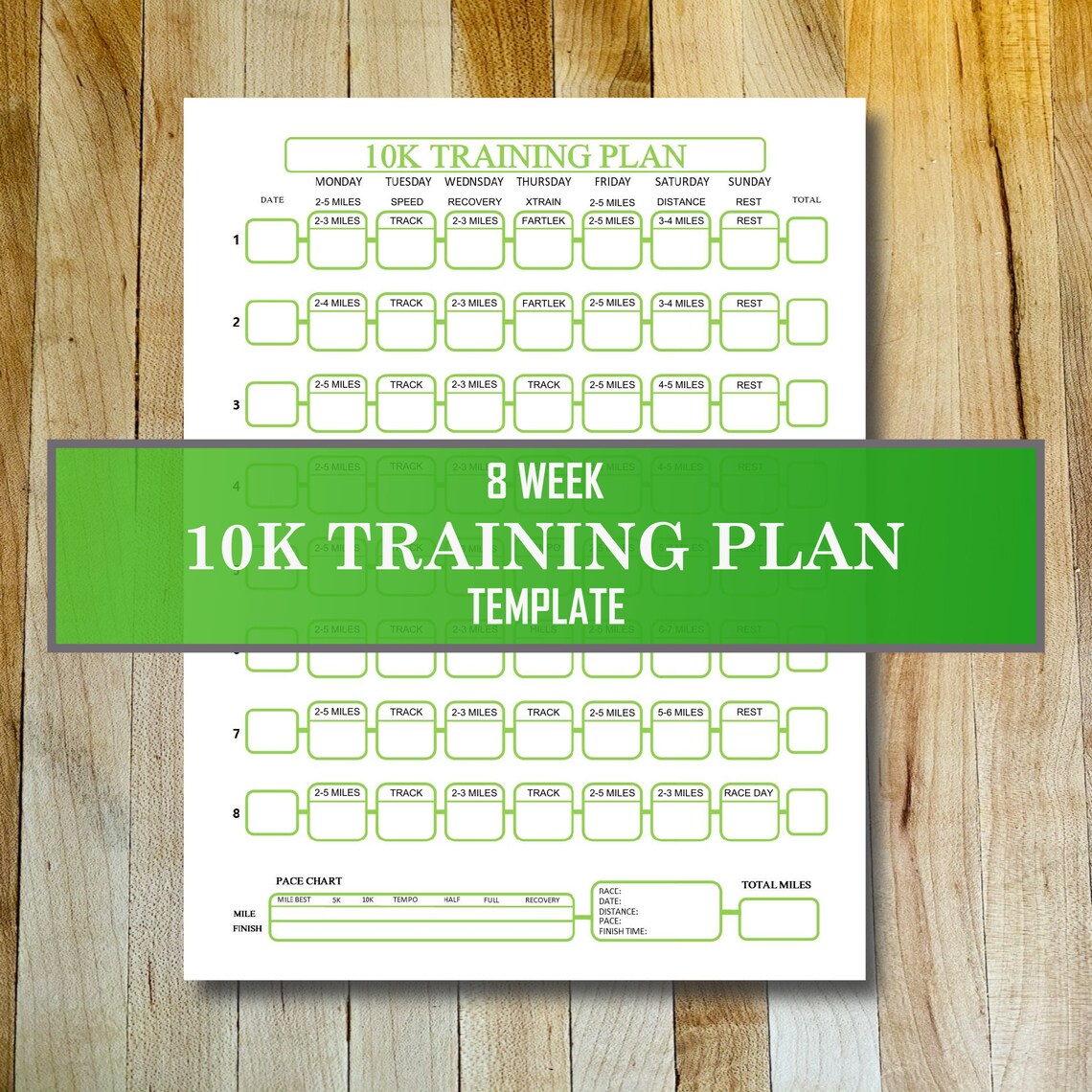 10K Training Plan Template Etsy 10k-training-plan-template-etsy