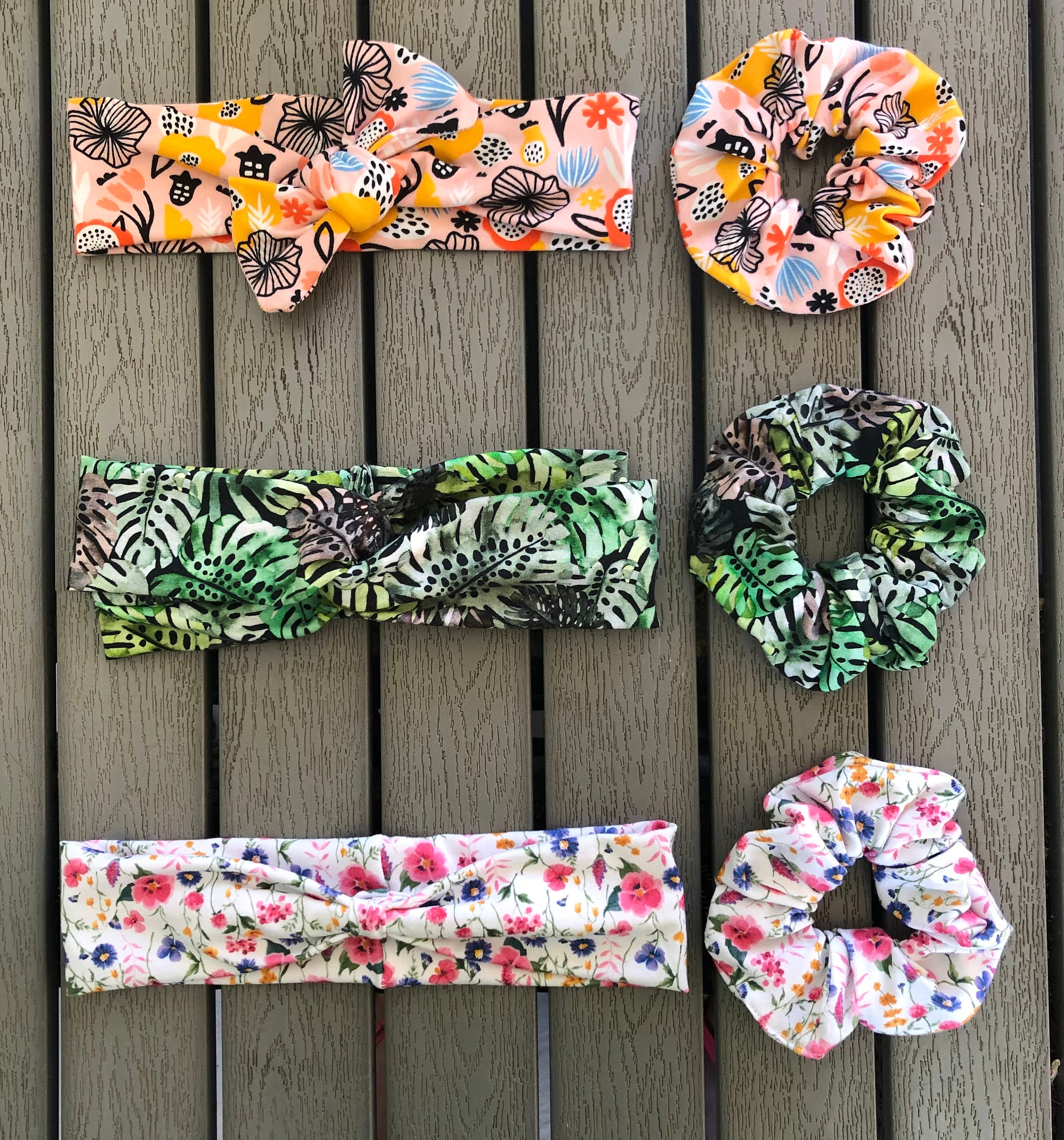 Headband and scrunchie set handmade headband and scrunchie | Etsy