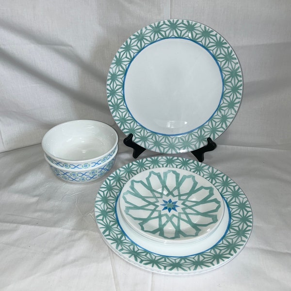 Green Dinnerware Etsy