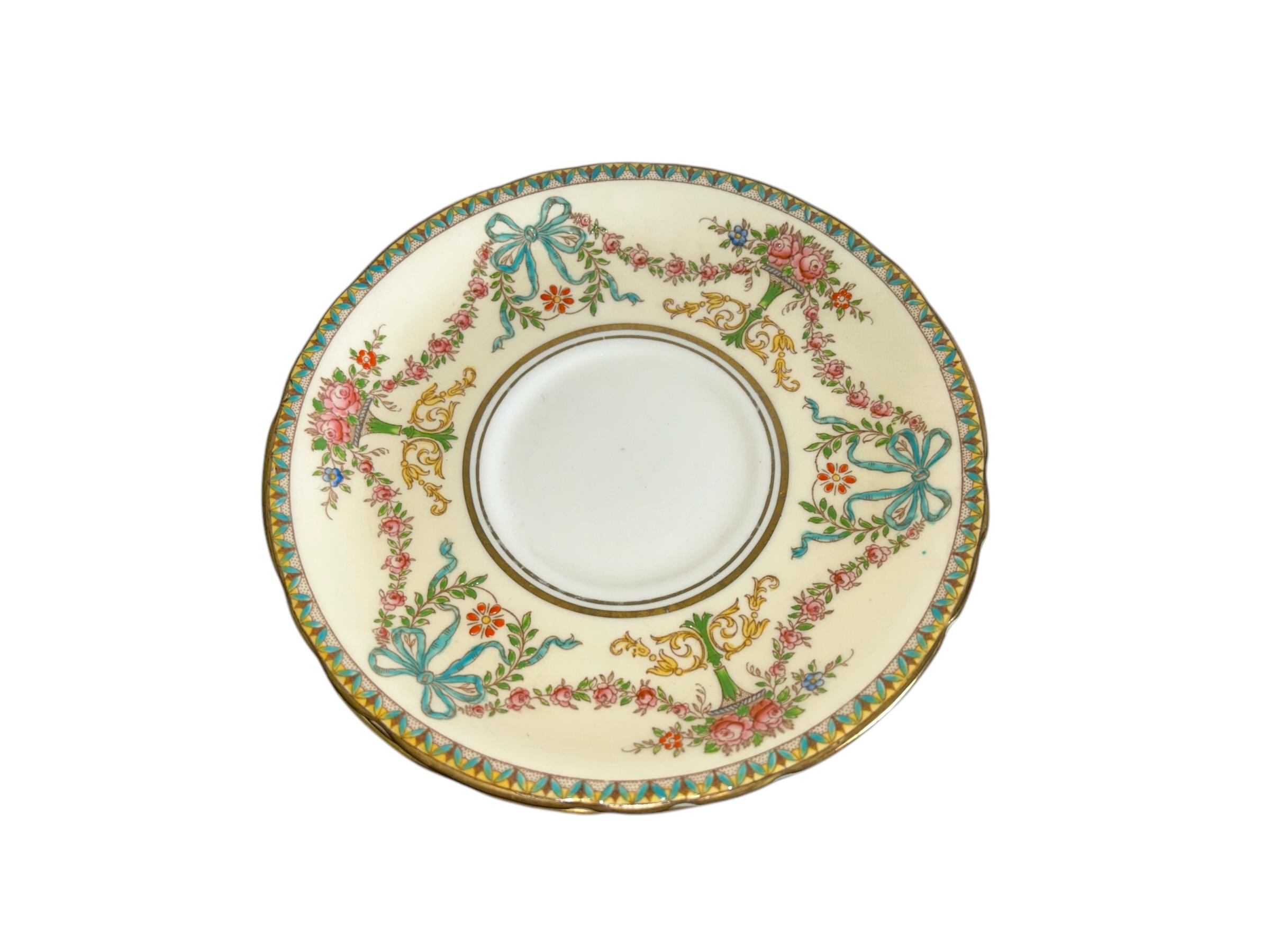 Antique AYNSLEY ROSEDALE Ribbons & Bows Dinnerware and Serving Ware ...