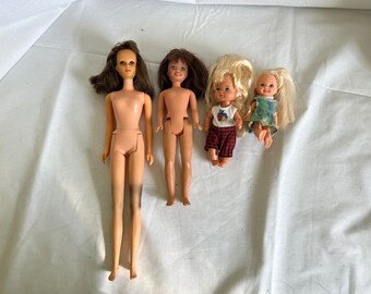 VINTAGE FRANCIE TNT Barbie Doll Rooted Lashes Plus Skipper and Kelly Plus As Found