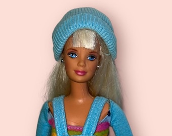 Poupée Barbie MATTEL mèches bleues 1997 en boite vintage