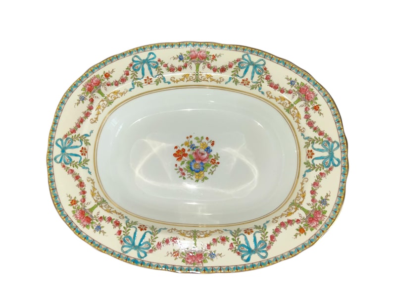 Antique AYNSLEY ROSEDALE Ribbons & Bows Dinnerware and Serving Ware ...