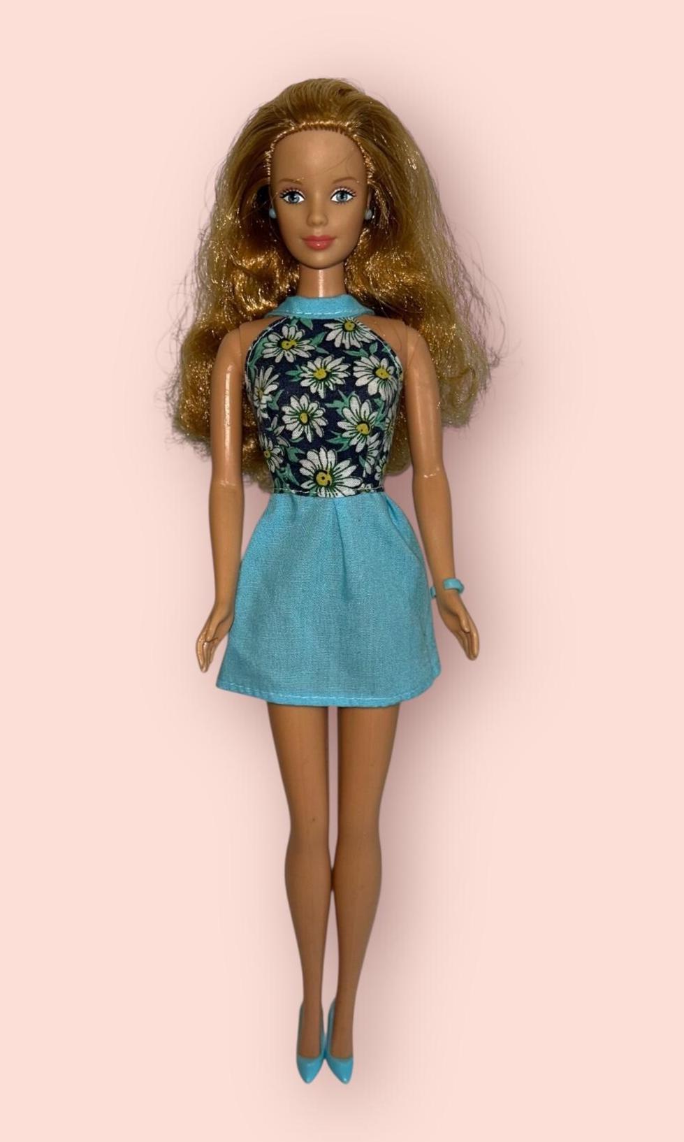 1990's BARBIE DOLL STRAWBERRY Blonde Mackie Face Re-dressed Mattel