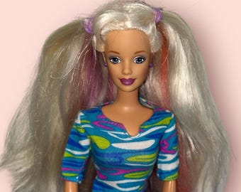 1998 HAPPENIN' HAIR BARBIE Doll Re-Dressed Mackie Face