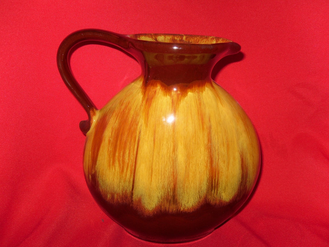 BLUE MOUNTAIN POTTERY Harvest Gold Pitcher Etsy