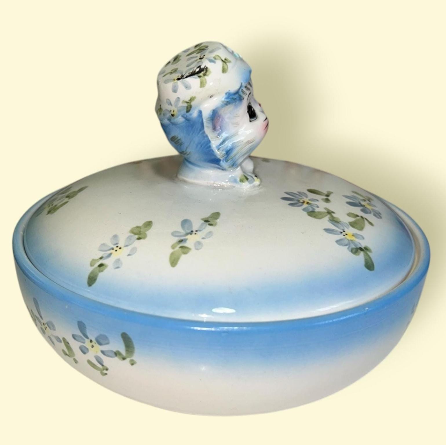 アンティーク雑貨 LEFTON Miss Priss candy dish Rare LEFTON MISS PRISS Covered Candy Dish - Etsy