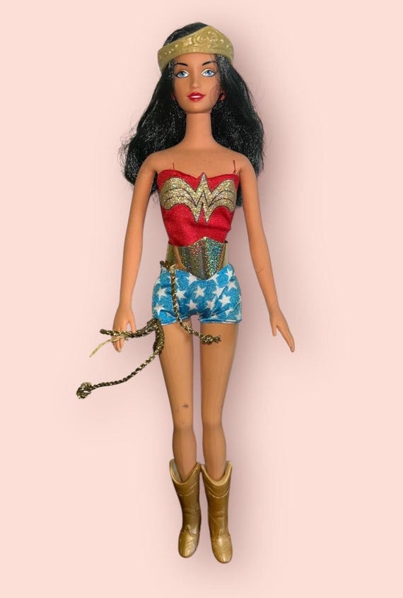 Barbie Doll Barbie as Wonder Woman Mattel 2003 Barbie as Wonder Woman Doll DC Comics 2003 Mattel B5836 main image 2