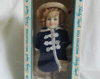 Vintage 1930's Ideal Shirley Temple Blue Dot Dress & Onsie for 18