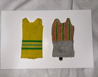 Pair Of 1967 TWIGGY BARBIE DOLL Dresses