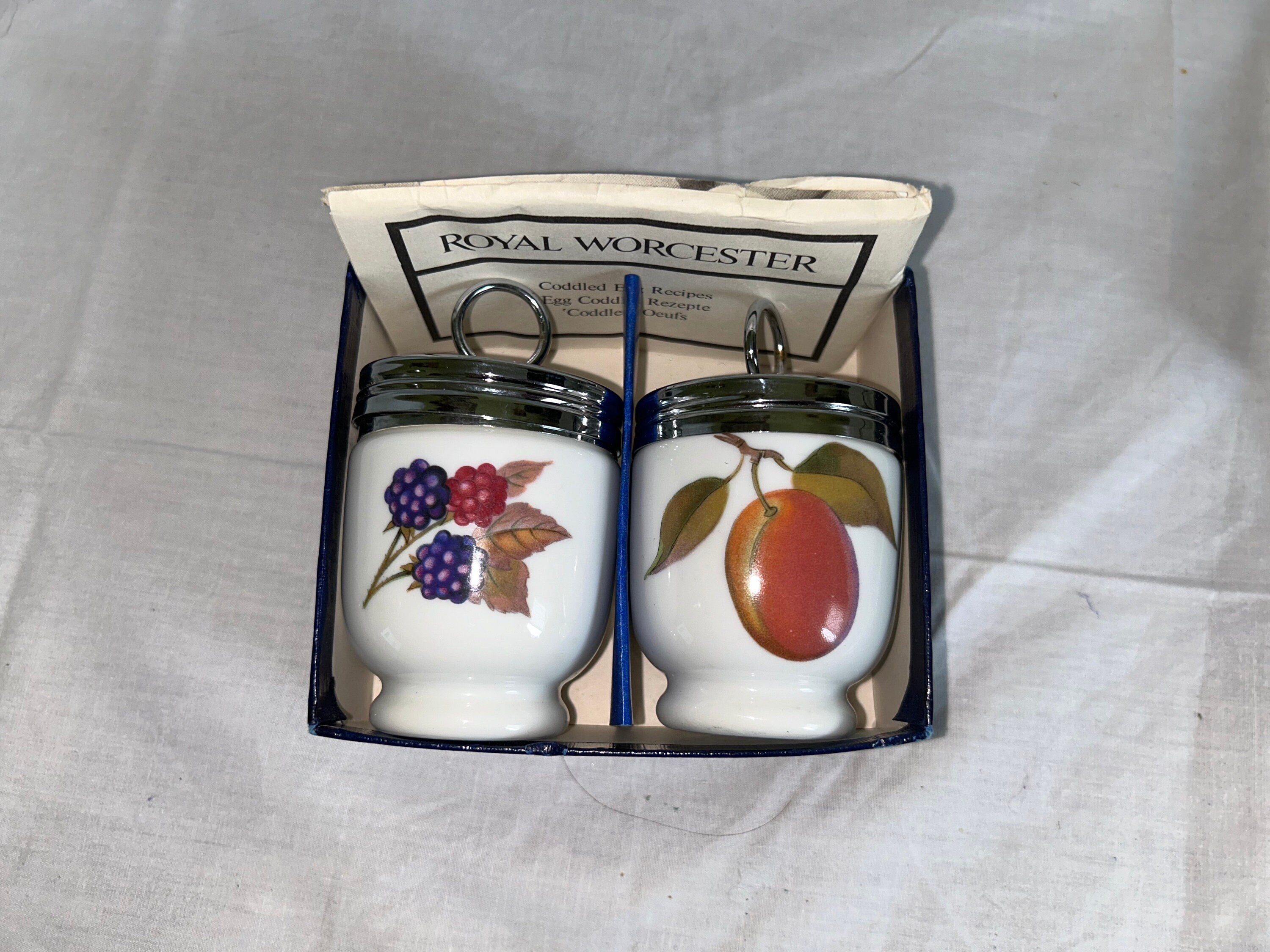 Royal Worcester Egg Coddler Pair in Box - Etsy