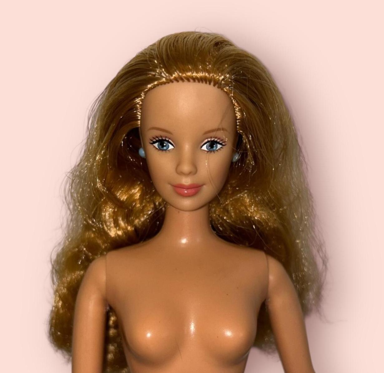 1990's BARBIE DOLL STRAWBERRY Blonde Mackie Face Re-dressed Mattel