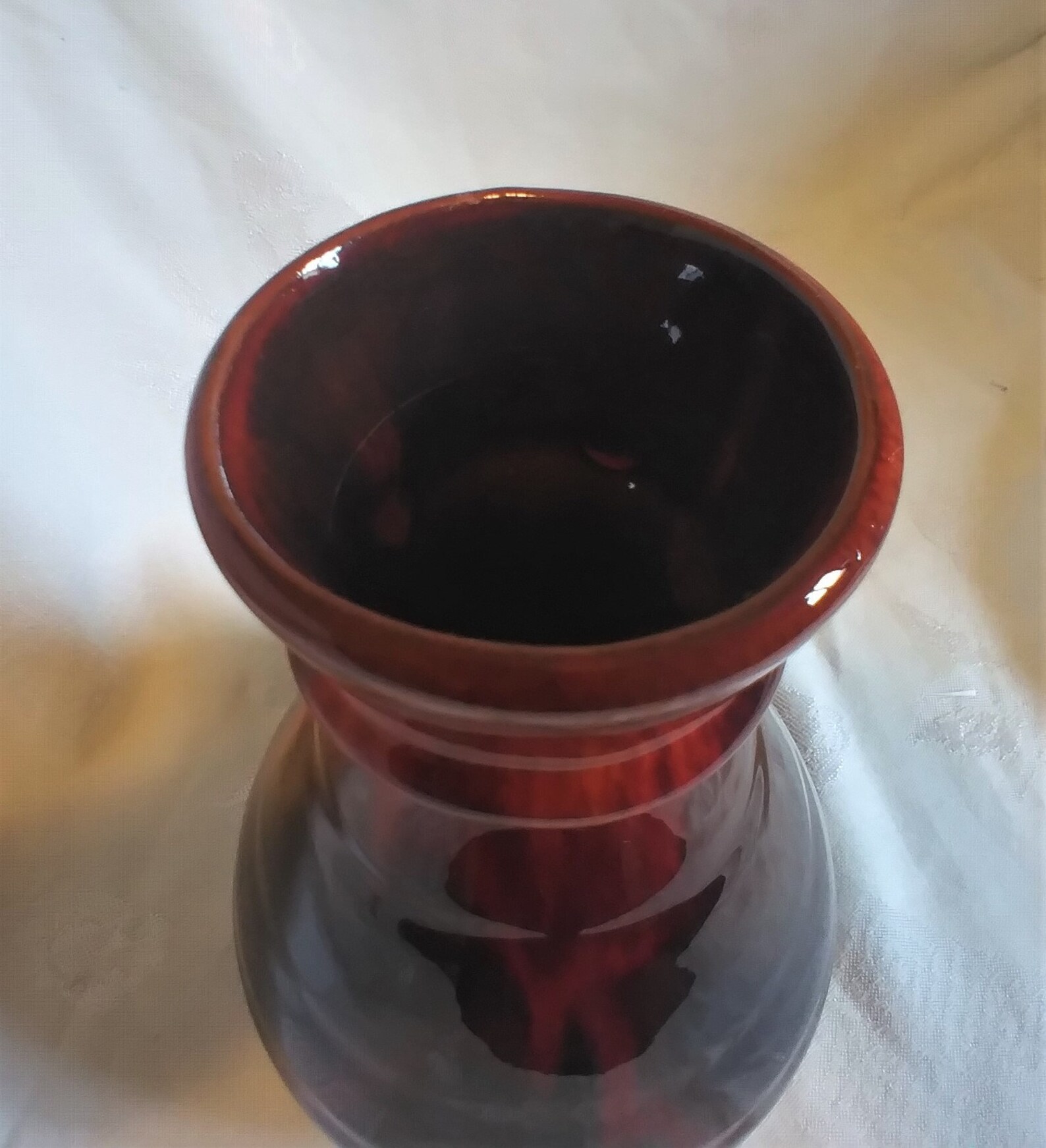 BLUE MOUNTAIN POTTERY Vase Rare Red Glaze Etsy