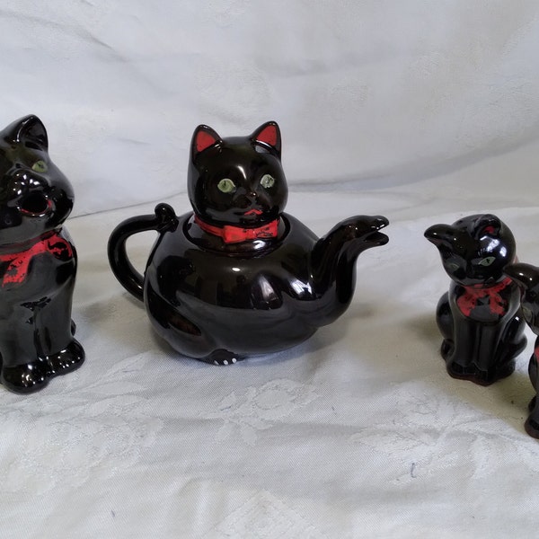 Black Cat Teapot Etsy