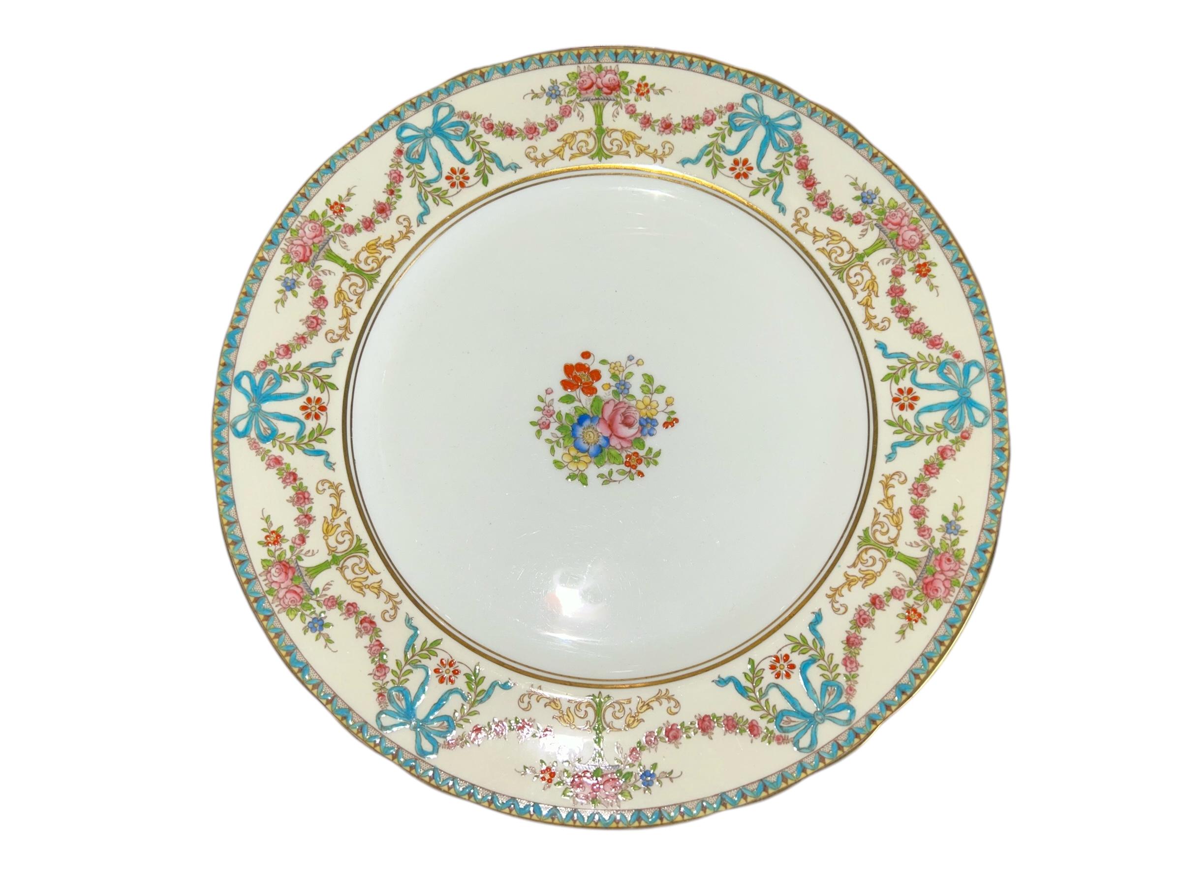 Antique AYNSLEY ROSEDALE Ribbons & Bows Dinnerware and Serving Ware ...