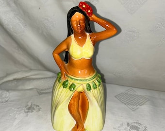 Rare R. Fujiwara HILTON HAWIIAN VILLAGE Hula Girl Planter 1978