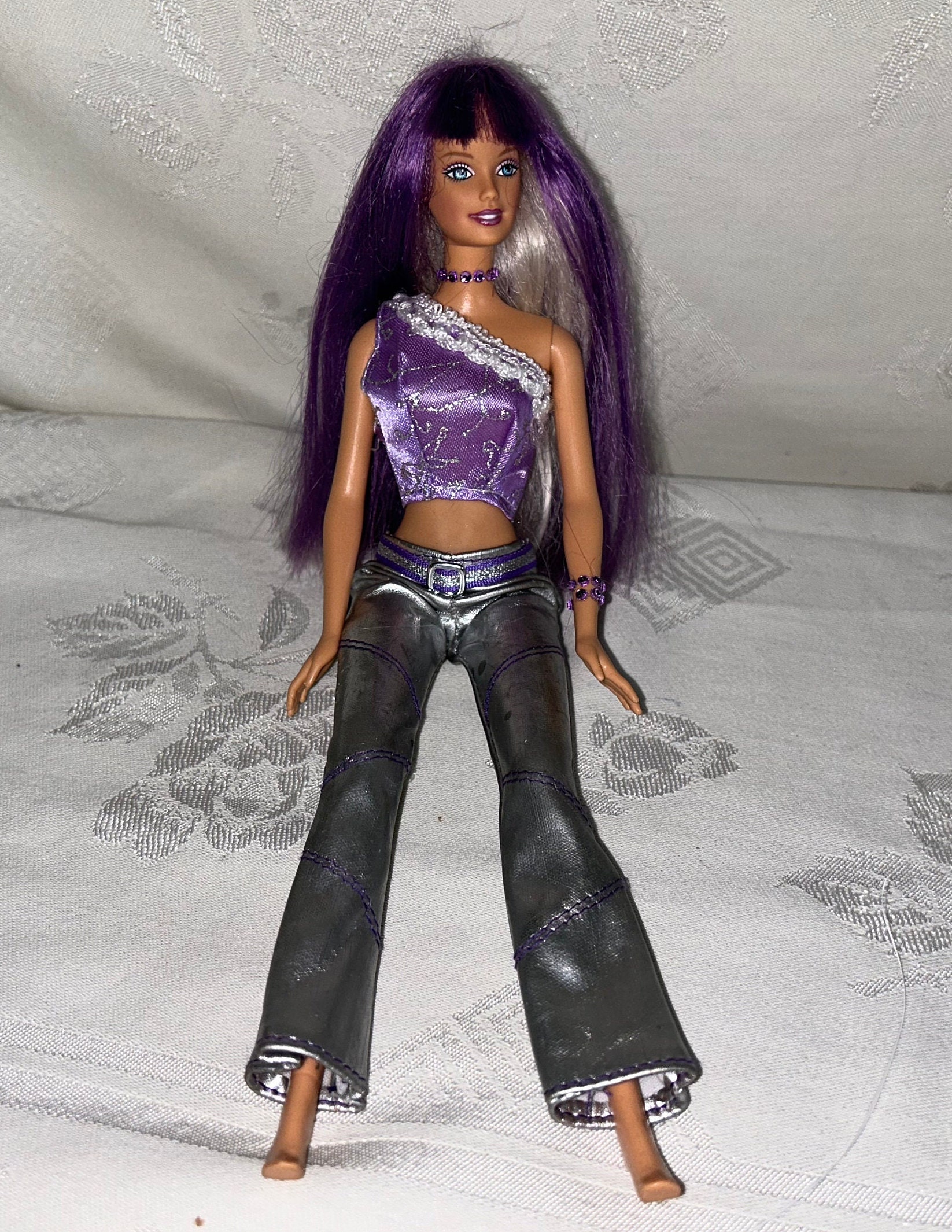 JAM N GLAM BARBIE Doll Purple Hair Ever Flex Waist Etsy Canada