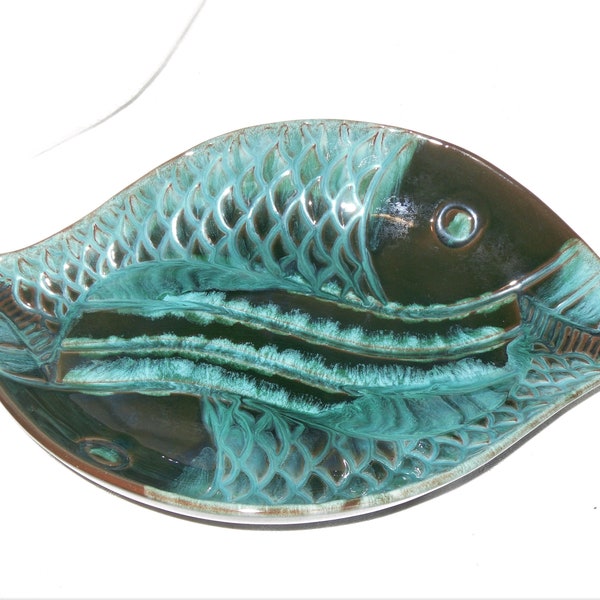 BLUE MOUNTAIN POTTERY  Fish Shaped Platter