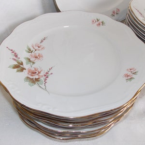 Vintage RICHARD GINORI ITALY Dinnerware and Serving Ware Pink Flowers Gold Trim **Sold Separately**