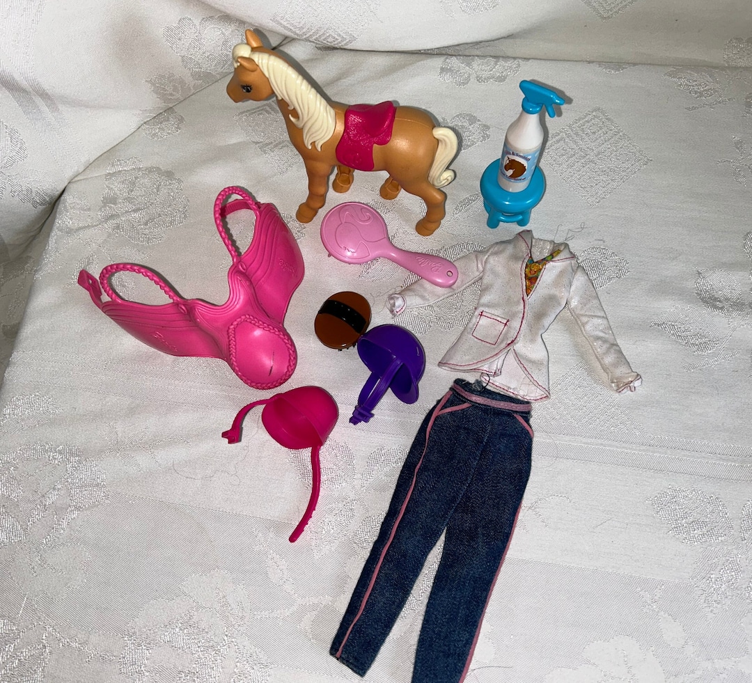 BARBIE DOLL EQUESTRIAN Outfit, Saddle Plus - Etsy