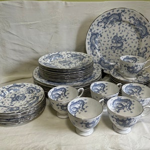 Rare TUSCAN CHINA BLUE Dragon Dinnerware ***Sold Separately**