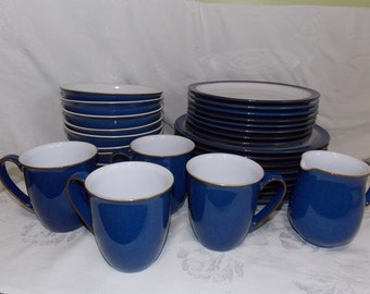 DENBY LANGLEY IMPERIAL Blue Dinnerware **Sold Separately**