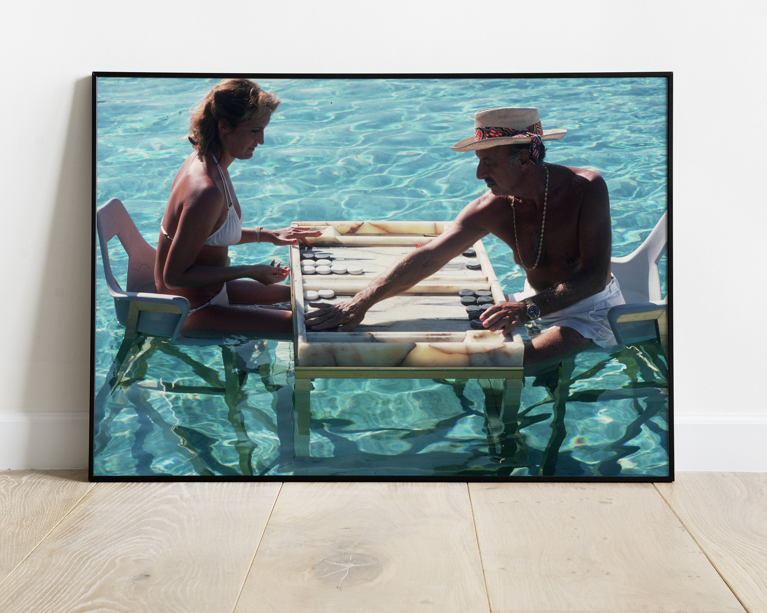 Backgammon Art Print Slim Aarons Vintage Photography Retro Etsy