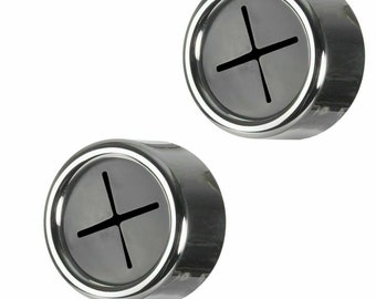 Push In Tea Towel Holder Grip Hook Chrome Self Adhesive Kitchen Cloth Clip 2x