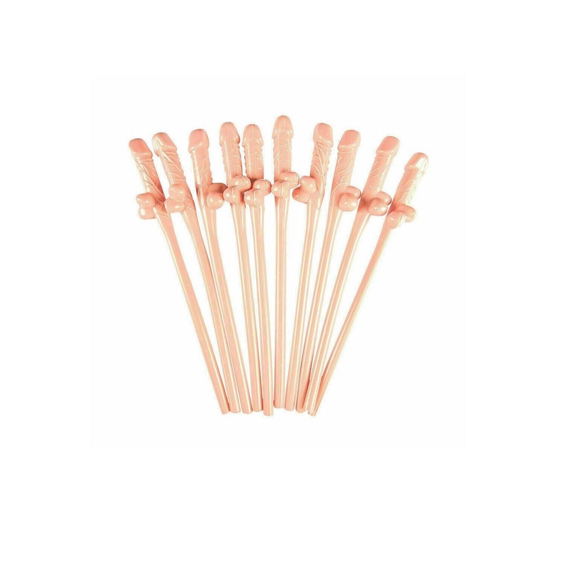 Willy Straws Hen Party Night Out Novelty Sucking Drinking Straws imagem 3